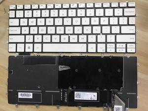 New US White Backlit English Laptop Keyboard (without frame) for Dell XPS 13 9370 13-9370 13-9370-D1705S Light Backlight