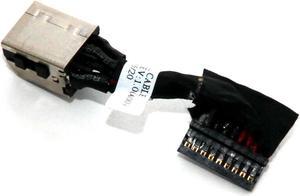 AC DC Jack Power Plug in Charging Port Connector Socket with Wire Cable Harness for Dell G3 3779 G3 3579 F5MY1 0F5MY1
