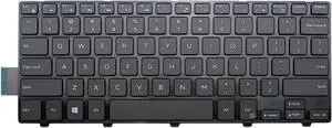 New US Black English Laptop Keyboard (with frame no backlit) for Dell Inspiron 14 3462 3465 3467 3468 3473 3476