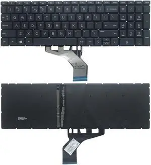 New US Black Backlit Laptop Keyboard (without palmrest) for HP Spectre X360 15-DF 15-DF0008CA 15-DF0010CA 15-DF0013DX 15-DF0023DX 15-DF0033DX 15-DF0043DX 15-DF0068NR 15-DF0069NR 15-DF0070NR 15T-DF000