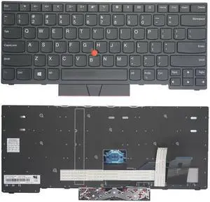 New US English Black Laptop Keyboard (NO-Backlit) for Lenovo ThinkPad L380 Yoga (20M7/20M8) L390 Yoga (20NT/20NU)