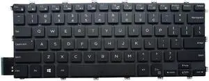 New US Black English Backlit Laptop Keyboard (without palmrest) for Dell Inspiron 2-IN-1 7586 15-7586 7386 15-7386 Light Backlight