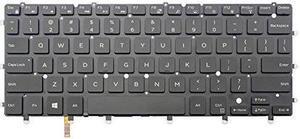 New Laptop Backlit Keyboard without Frame for DELL PN: AEAM6U00110 MP-14A63USJ920 0DKDXH DKDXH 102-14A63LHB01 14A6-RF-A01, US layout Black color