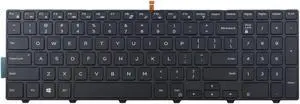 New Laptop Backlit keyboard with frame for Dell Inspiron 17 5759 7557 , US layout black color