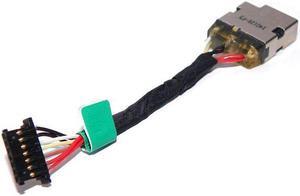 New AC DC Jack Power Plug In Charging Port Connector Socket with Wire Cable Harness for HP Spectre X2 13T-H 13-H210dx 13-H211nr 13-H281nr 738320-SD1 FD1