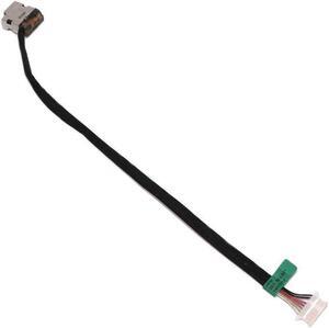 New AC DC Jack Power Plug In Charging Port Connector Socket with Wire Cable Harness for HP 738319-FD1 754734-FD1 754734-SD1 796086-001 790635-001 759919-001 754734-001 740148-001 833596-FR7 833596-SR7