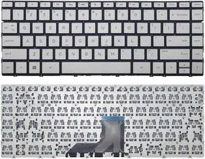 New US Silver Backlit English Laptop Keyboard (without frame) For HP p/n:AEX31U00010 SG-85000-XUA SN6161BL 920694-001 Light Backlight
