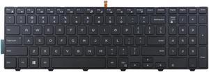 New Laptop backlit keyboard for Dell Inspiron 17 5000 Series 17 5755 17 5758 5759 7557 US layout Black