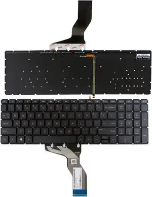 New US Black Backlit Keyboard (without frame) For HP 17-g153us 17-g161us 17-g163nr 17-g170ca 17-g173ca 17-g178ca 17-g182nd 17-g188ca 17-g188cy 17-g189cy Light Backlight