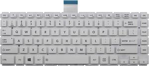 New US white English Laptop Keyboard (without frame) For Toshiba Satellite E40-B E40D-B E40DT-B E40T-B E45-B E45D-B E45DT-B E45T-B