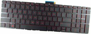 New US English Red Backlit Keyboard without frame For HP Omen 15ax013dx 15ax023dx 15ax033dx 15ax039nr 15AX000 15AX100 15AX200 15ax043dx Light Backlight
