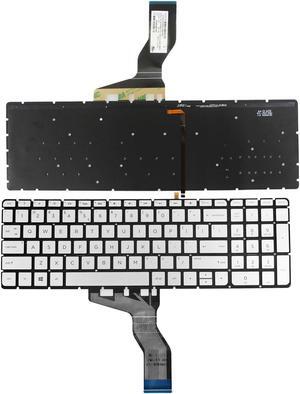 New US Silver Backlit Keyboard (without frame) For HP ENVY m7-u m7-u000 17-u153nr 17-u011nr m7-u009dx m7-u109dx Light Backlight