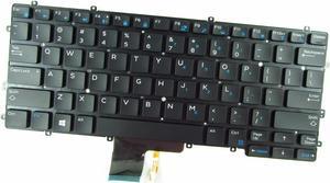 New US English Black Backlit Keyboard (without frame) For Dell Latitude 7370 P/N:NSK-LZABC PK131IC1A00 KTYW0 Light Backlight