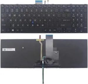 New US Black Backlit English Laptop Keyboard For Toshiba Satellite Pro R50-C Tecra A50-C Z50-C Light Backlight
