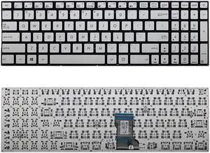 New US Silver English Laptop Keyboard (without frame) For Asus AEBK5R00010 AEBK5U00010 NSK-USLBQ 01 NSK-USLBQ 1D AEBK5U02010 NSK-USMBQ 01 0KNB0-662EUS00