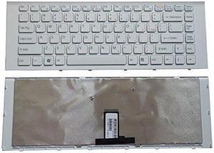 New US layout White color laptop keyboard for Sony P/N: 9Z.N7ASW.101, 9Z.N7ASM.002, 148970211, 148969711 148981511 1-489-815-11 1-489-702-11 9Z.N7ASW.301 V081630BZ