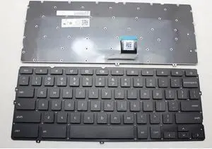New US black keyboard for Dell Chromebook 11 3120 P22T 0CK4ND DLM14K13US-920 NO Frame