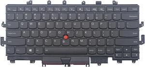 New US Black Backlit English Laptop Keyboard For IBM Lenovo ThinkPad X1 Yoga MT 20FQ 20FR LIM14L83U4J4421 SN20H34940 RVY-84U4 SN20H34981 00PA072 9Z.NCBBW.01D Light Backlight