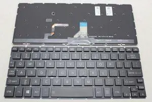 New US Black Backlit Keyboard (without frame) For Toshiba Satellite P20W-C P20W-C-103 P20W-CST3N01 P25W-C P25W-C2304-4K P25W-C2302 Light Backlight