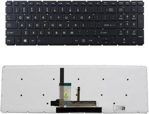 New US Black Backlit English Laptop Keyboard (without frame) For Toshiba Satellite P50-C P50D-C P50t-C P55-C P55t-C P55T-C5114 Series Light Backlight
