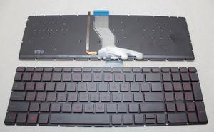 New US red Backlit English Laptop Keyboard (without frame) For HP p/n:SG-80750-XBA 835664-001 V150646LS1 9Z.NC8BQ.701 Light Backlight