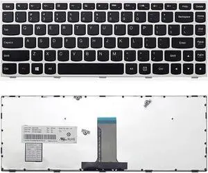 New US Black English Laptop Keyboard (with Silver frame) For Lenovo B41-30 B41-35 B41-80 M41-80 Z41-70 B40-30 B40-45 B40-70 B40-80