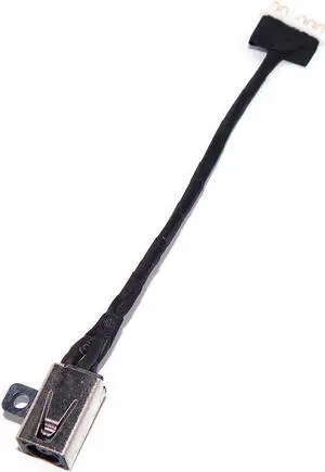 New AC DC Jack Power Plug In Charging Port Connector Socket with Wire Cable Harness for Dell Inspiron i3567-5664 i3567-5185BLK-PUS i3567-5820BLK 450.09W05.0021 15-3567 FWGMM 0FWGMM 450.09W05.0001