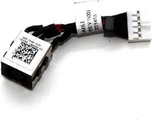New AC DC Jack Power Charging Port Connector Socket Cable Harness for Dell Latitude E7240 E7250 4W9NY DC30100NO00