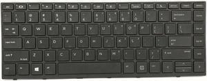 New US Black English Laptop Keyboard (with frame no backlit) For HP Probook 430 G5 440 G5 P/N:9Z.NEESQ.001 NSK-XJ0SQ