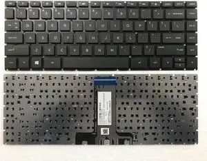 New US Black English Laptop Keyboard (without frame) For HP 14-BW 14-BW010NR 14-BW066NR 14-BW065NR 14-BW012NR