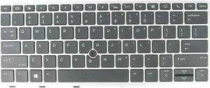 New US Black Backlit English Laptop Keyboard Replacement for HP Elitebook 730 G5 735 G5 830 G5 836 G5 P/N:L15500-001 L07666-001 Light Backlight