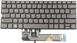 New US Gray English Backlit Laptop Keyboard (without palmrest) for Lenovo Flex 6-14ARR Flex 6-14IKB Light Backlight