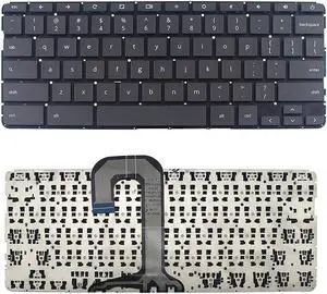 New US Black English Laptop Keyboard (without palmrest) for HP Chromebook 14 G5 14A G5