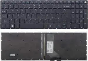 New US Black English Backlit Laptop Keyboard (without palmrest) for Acer Aspire 6 A615-51 A615-51G Aspire 5 A515-51 A515-51G A517-51 A517-51GP A517-51P A515-52 A515-52G A515-52K A515-52KG Light