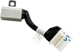 AC DC Jack Power Plug in Charging Port Connector Socket with Wire Cable Harness for Dell Inspiron 15 5584 0TM5N3