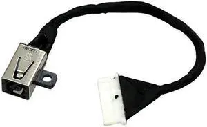 AC DC Jack Power Plug in Charging Port Connector Socket with Wire Cable Harness Replacement for Dell Inspiron 15 3565 P63F003 3567 P63F002