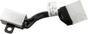 AC DC Jack Power Plug in Charging Port Connector Socket with Wire Cable Harness Replacement for Dell Inspiron 15 5584