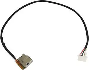 AC DC Jack Power Plug in Charging Port Connector Socket with Wire Cable Harness Replacement for HP Pavilion 15-CU 15-CU0010NR 15-CU0058NR 15-CU0071NR