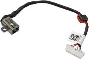 AC DC Jack Power Plug in Charging Port Connector Socket with Wire Cable Harness Replacement for Dell Vostro 3565 3458 3459 3558 3559 P65G001