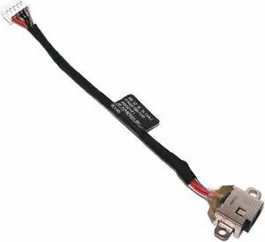 AC DC Jack Power Plug in Charging Port Connector Socket with Wire Cable Harness Replacement for HP ProOne 400 G2 20" AIO Desktop 6017B0673301 829324-001