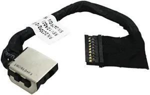AC DC Jack Power Plug in Charging Port Connector Socket with Wire Cable Harness Replacement for Dell G5 15 5587 0XJ39G XJ39G G7 7577 7587 7588 P72F I7577-7289BLK-PUS DC301010Y00 DC301011F00