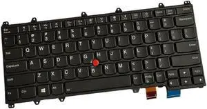 New US Black Backlit English Keyboard Replacement for Lenovo ThinkPad X380 Yoga Laptop Light Backlight