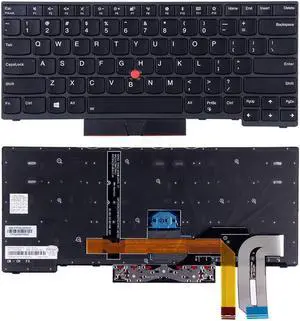 New US Black Backlit English Keyboard Replacement for Lenovo ThinkPad X390 Type 20Q0, 20Q1 20SC, 20SD X395 Laptop Light Backlight