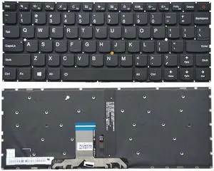 New US Black English Backlit Laptop Keyboard (without palmrest) Replacement for Lenovo IdeaPad 710S Plus-13ISK 710S Plus-13IKB 710S Plus Touch-13IKB Light Backlight