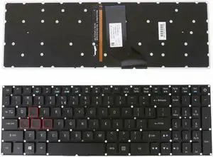 New US Black English Backlit Laptop Keyboard (without palmrest) Replacement for Acer Predator Helios 300 PH317-52 PH317-52-77A4 PH317-52-74KR Light Backlight