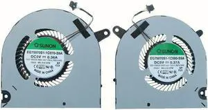 New CPU+GPU Cooling Fan Replacement For Dell G3 15 3590 P/N:04NYWG 0160GM EG75070S1-1C060-S9A EG75070S1-1C070-S9A