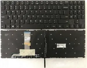 New US Black English Backlit Laptop Keyboard (without palmrest) Replacement for Lenovo Legion Y530 Y530-15ICH 81FV Y530-15ICH-1060 Y7000P Y7000P-1060 Light Backlight