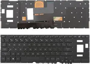 New US Black English Backlit Laptop Keyboard (without palmrest) Replacement for Asus ROG GX501V GX501 GX501VI GX501VSK GX501VIK Light Backlight