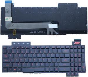 New US English Backlit Laptop Keyboard (without palmrest) Replacement for Asus FX63V FX63VD FX63VM FX63VM7300 FX63VM7700 FZ63V FZ63VD FZ63VM Light Backlight