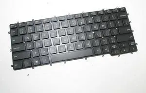 New US Black English Backlit Laptop Keyboard (without palmrest) for Dell Latitude 7400 2-in-1 P/N:PK132CD2A00 476JH, 0476JH Light Backlight